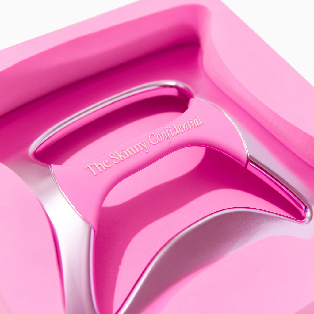 pink beauty tool The Skinny Confidential packaging pink beauty tool The Skinny Confidential packaging