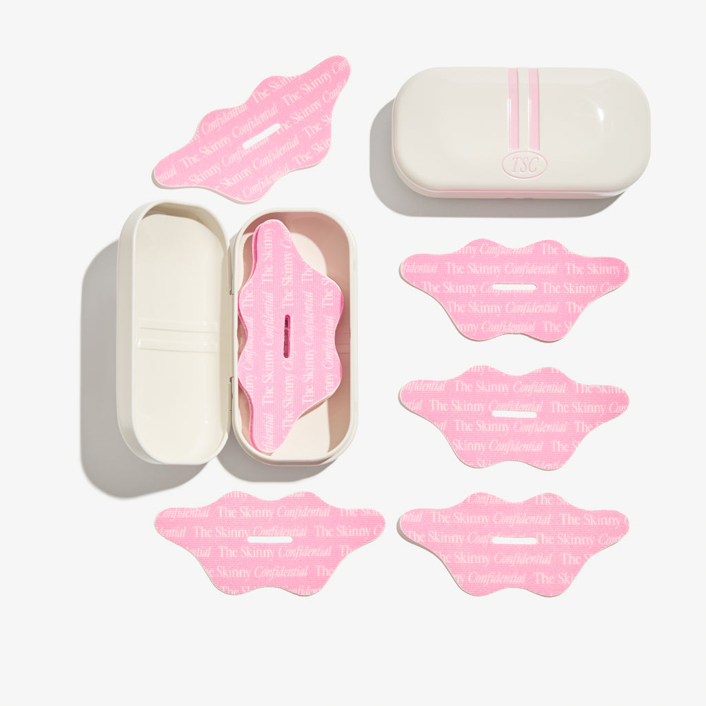 pink face masks in cream case pink face masks in cream case